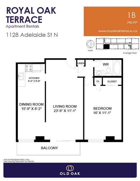 1128 Adelaide Street North Studio-2 Beds Apartment, Affordable for Rent - Photo Gallery 13